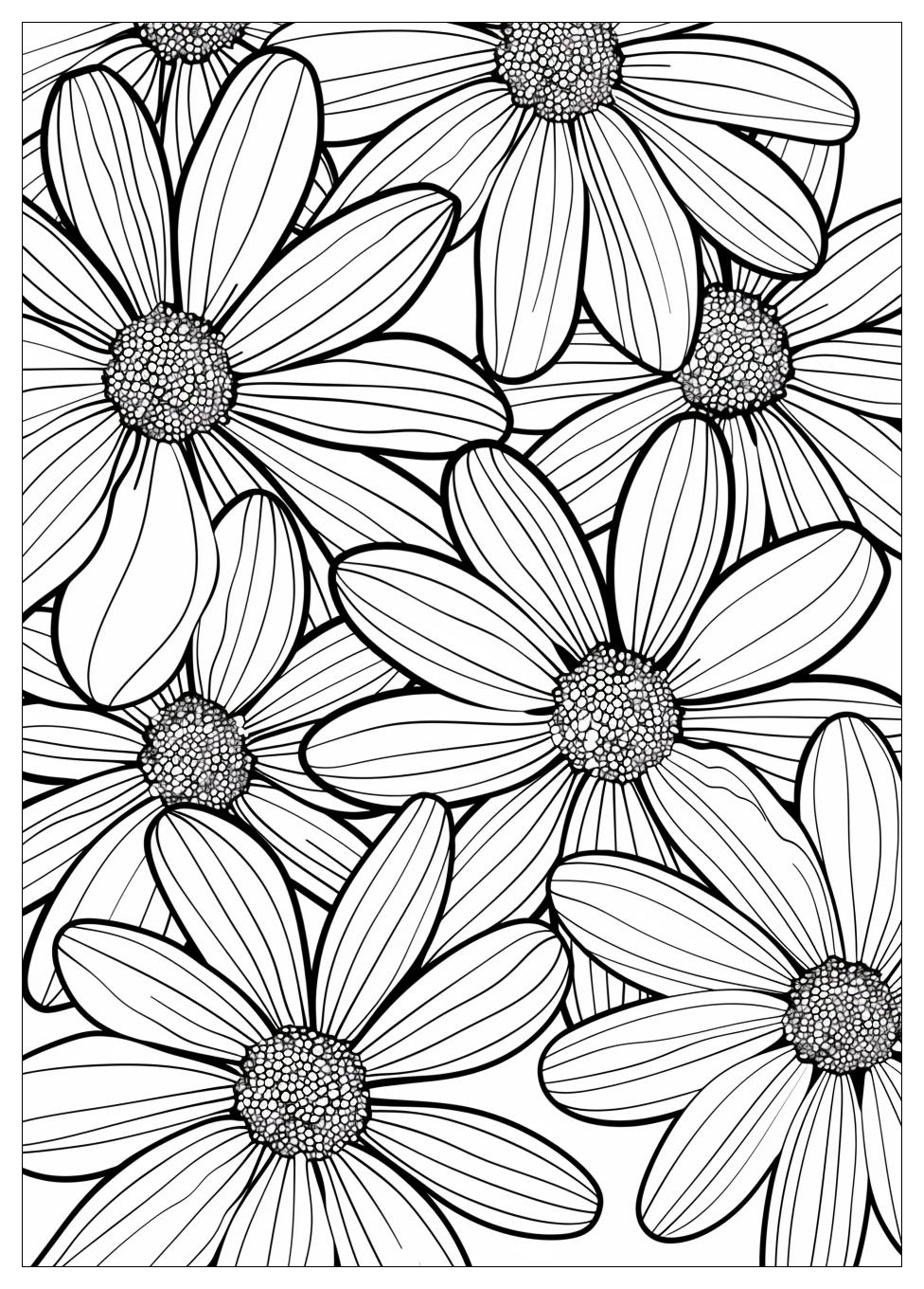 Realistic Flower Coloring Pages-2