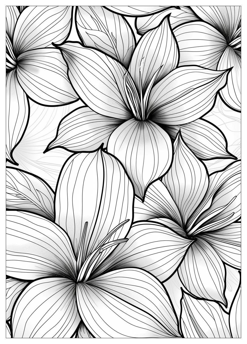 Realistic Flower Coloring Pages-6