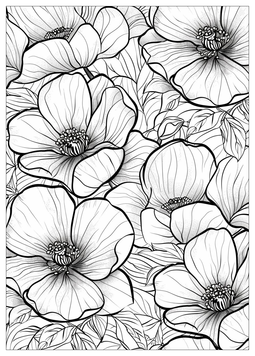 Realistic Flower Coloring Pages-9