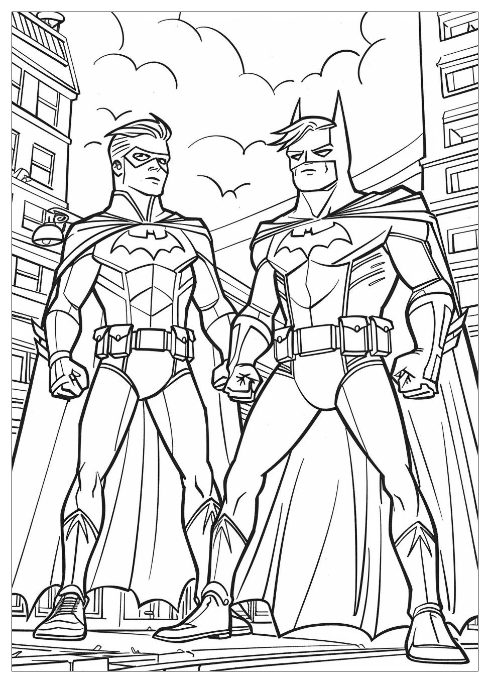 Robin And Batman Coloring Pages-1