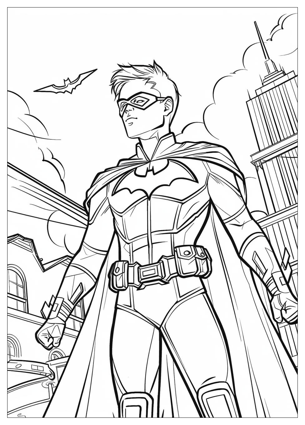 Robin And Batman Coloring Pages-11