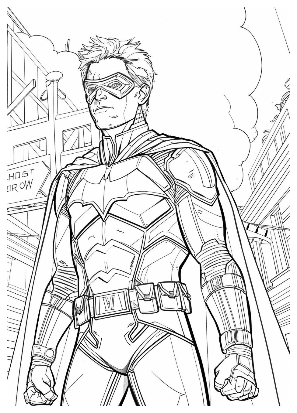 Robin And Batman Coloring Pages-20