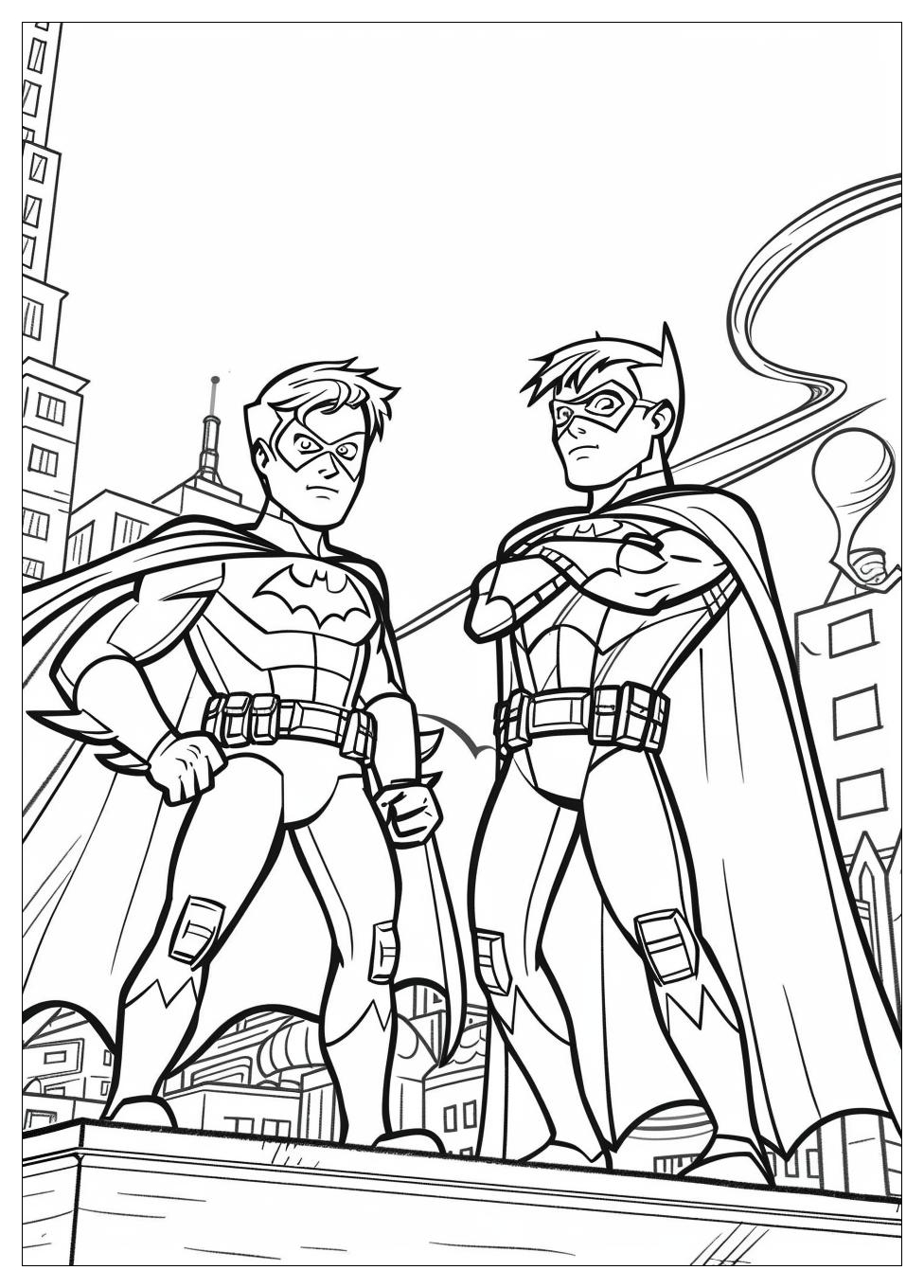 Robin And Batman Coloring Pages-8