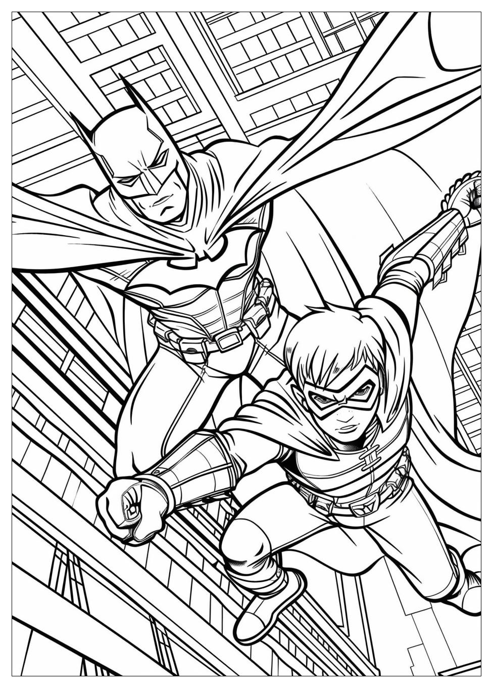 Robin And Batman Coloring Pages-9