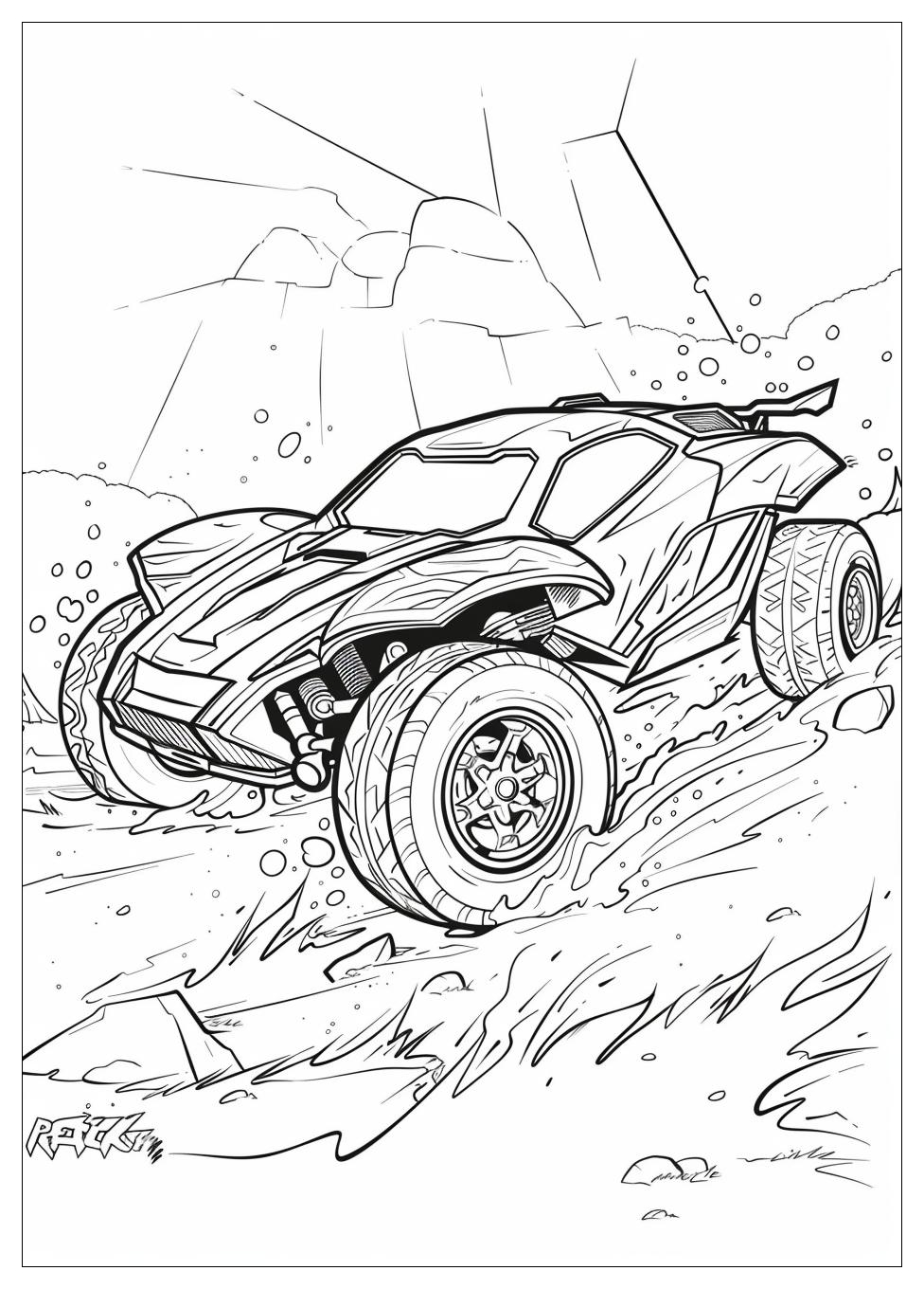 Rocket League Coloring Pages-16