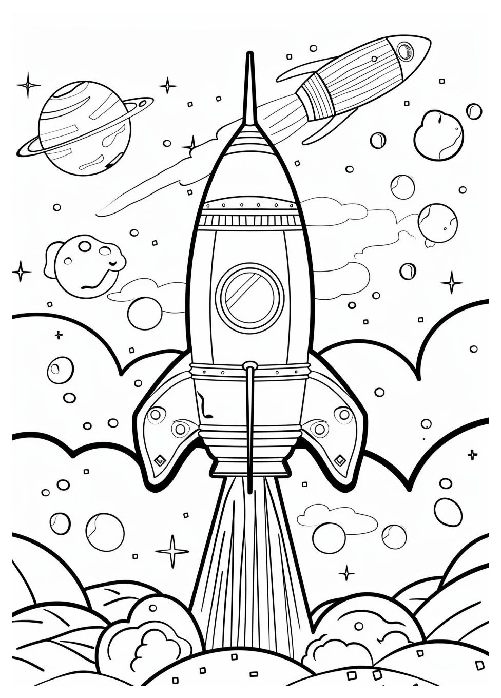 Rocket Ship Coloring Pages-10