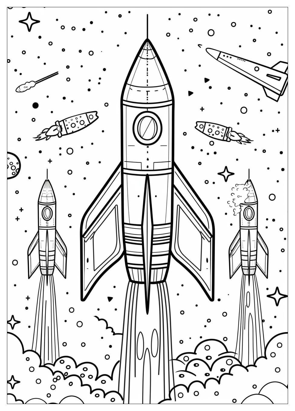 Rocket Ship Coloring Pages-16