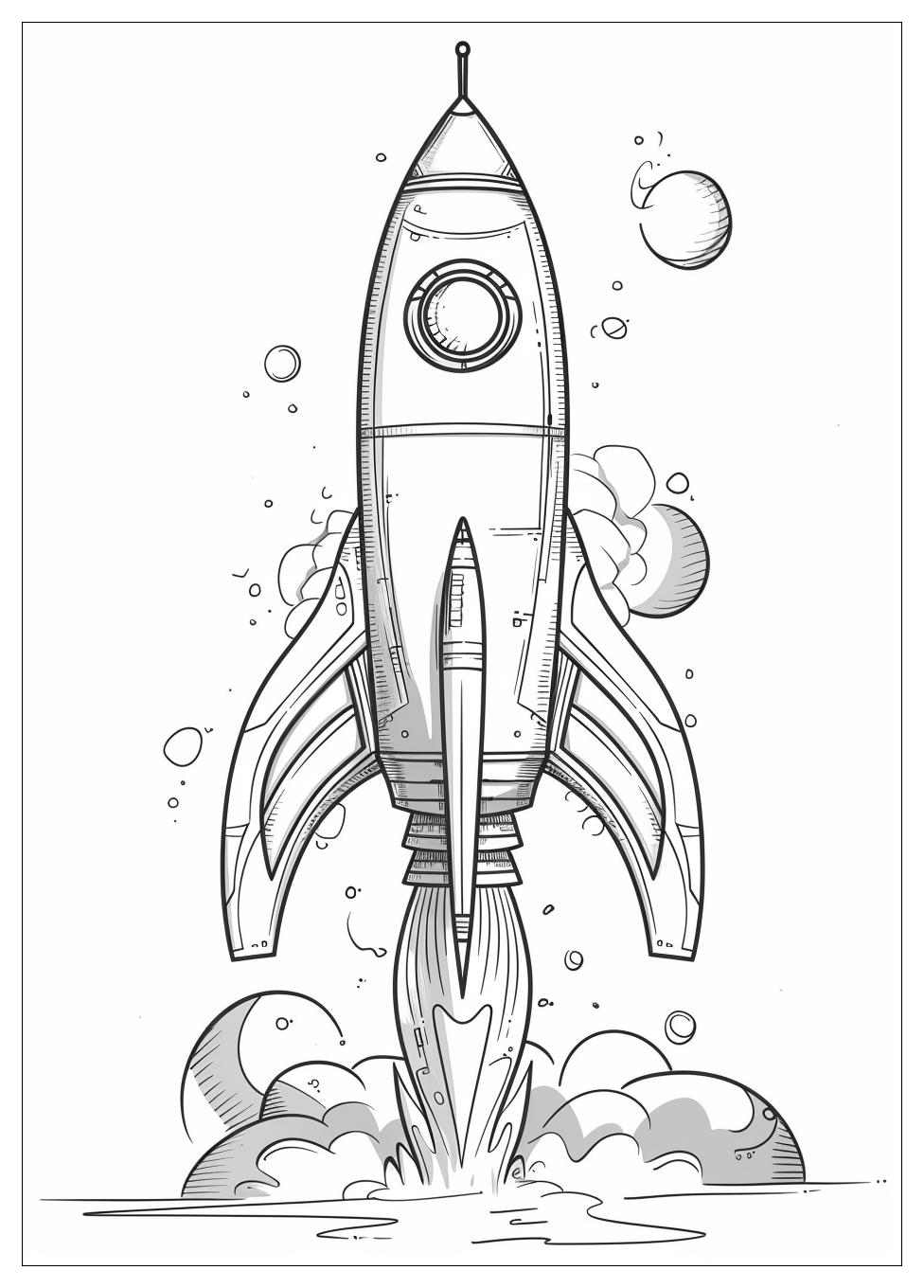 Rocket Ship Coloring Pages-19