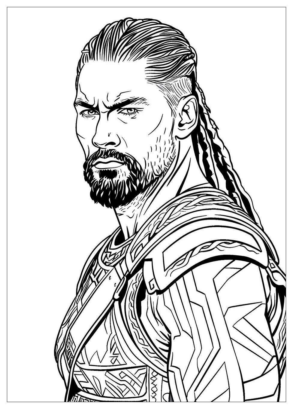 Roman Reigns Coloring Pages-1