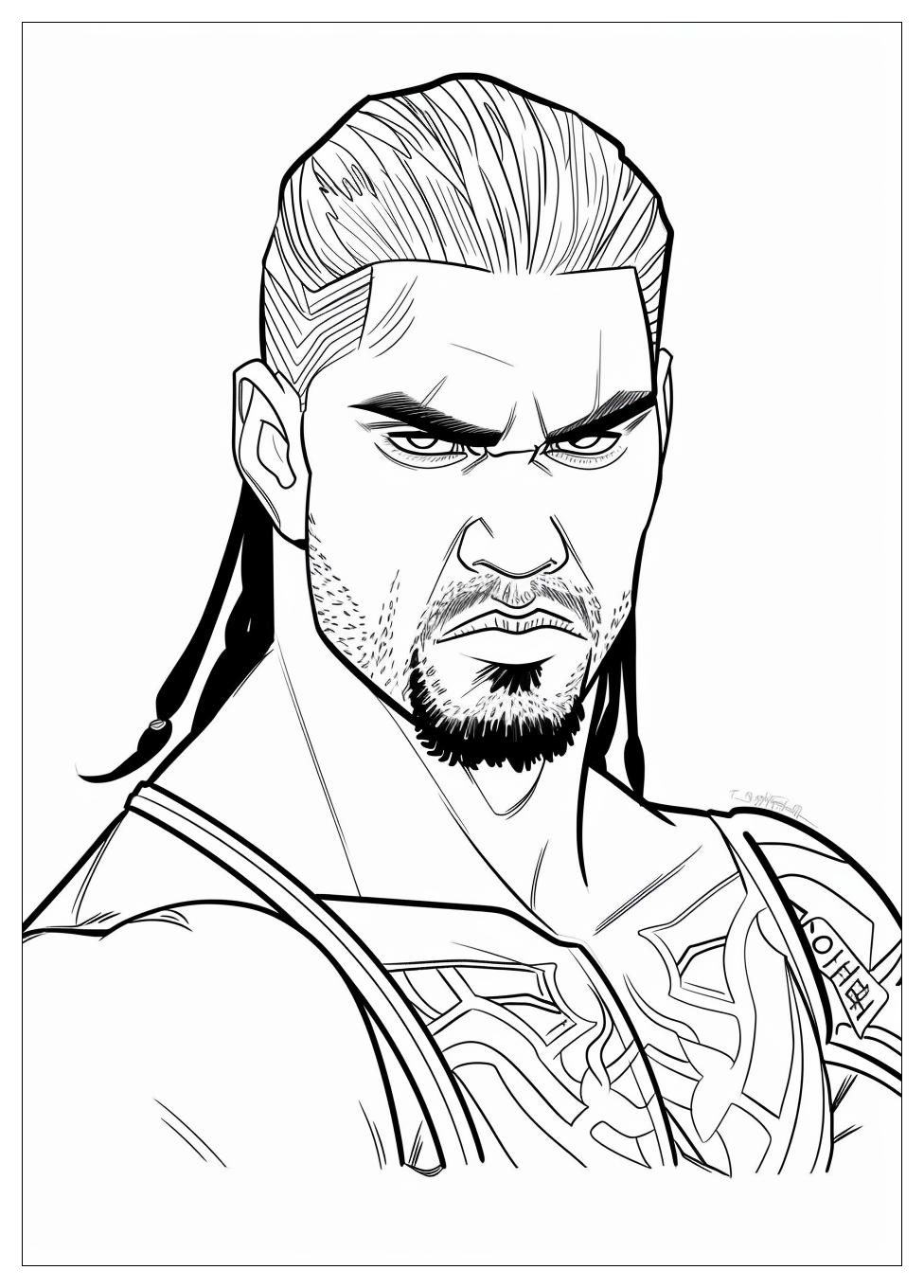 Roman Reigns Coloring Pages-11