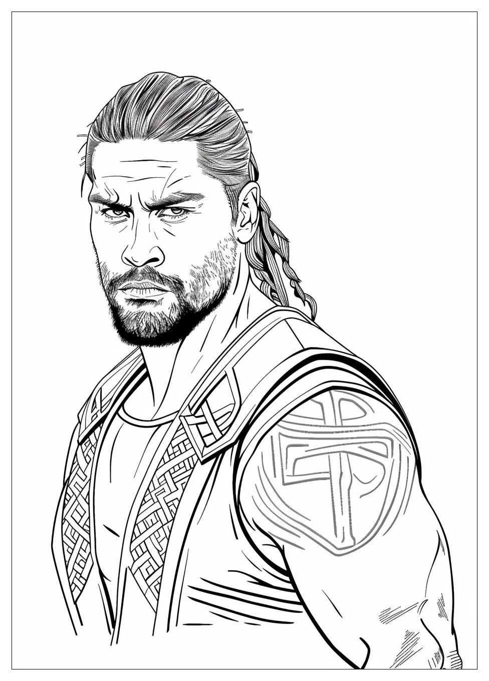 Roman Reigns Coloring Pages-12