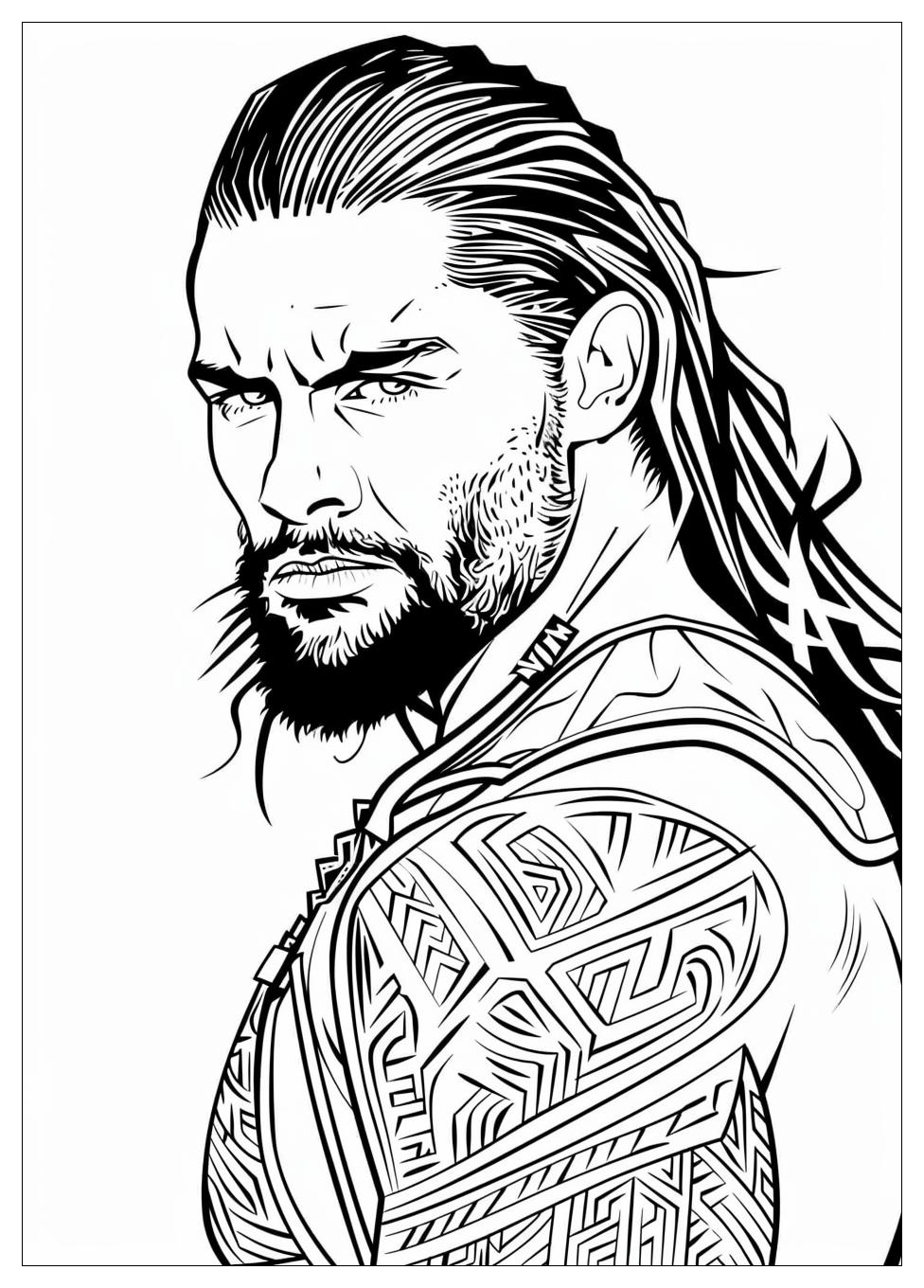 Roman Reigns Coloring Pages-13