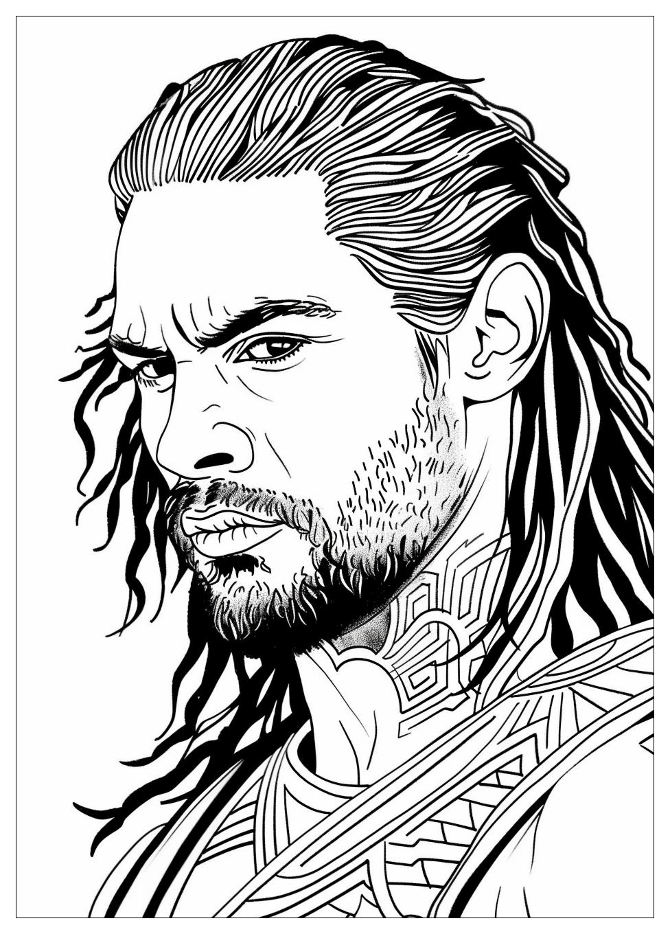 Roman Reigns Coloring Pages-14