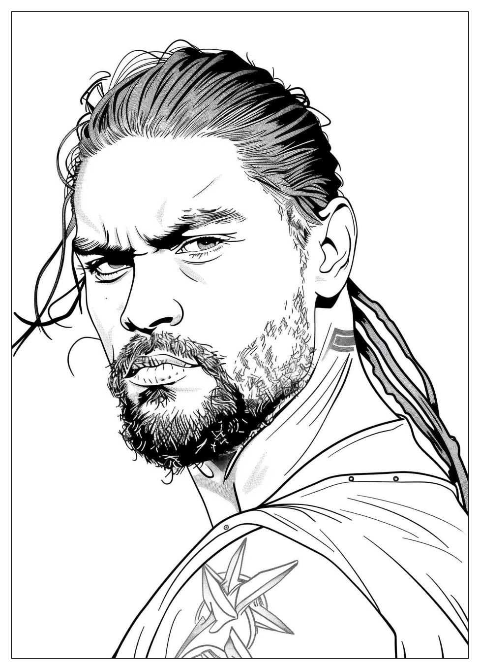 Roman Reigns Coloring Pages-18