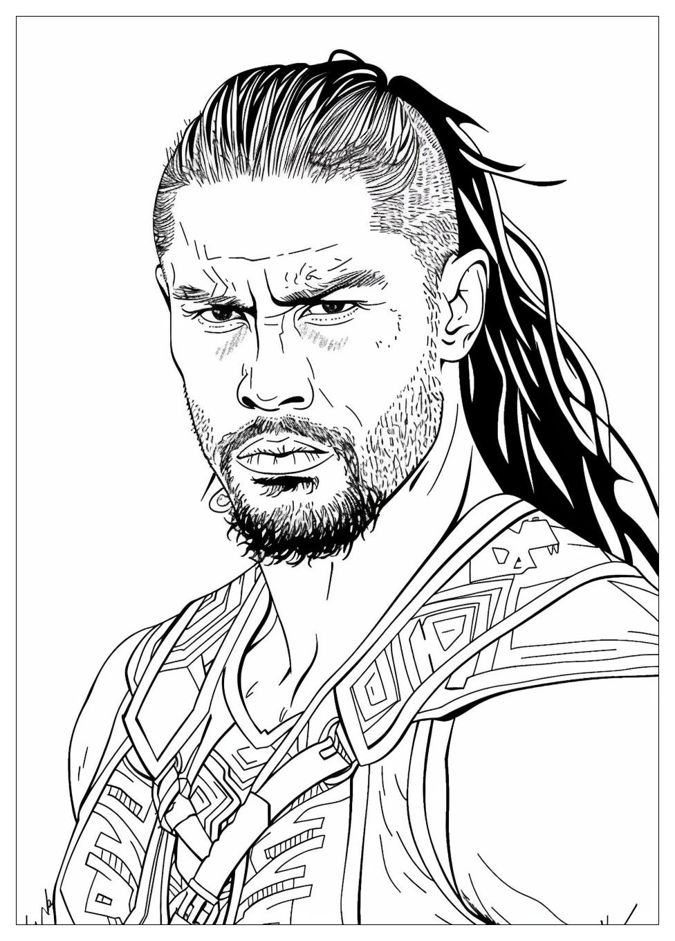 Roman Reigns Coloring Pages-19