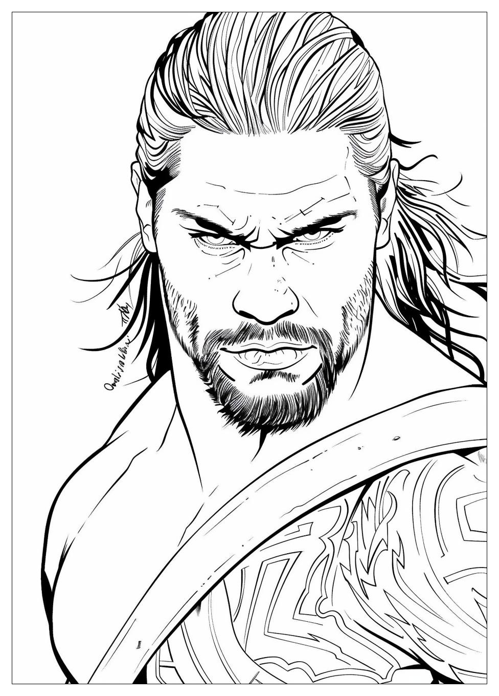 Roman Reigns Coloring Pages-2