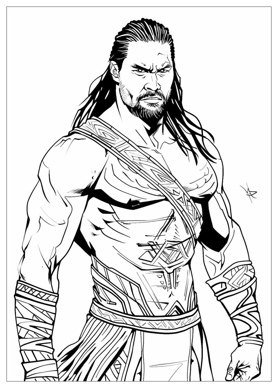 Roman Reigns Coloring Pages-20