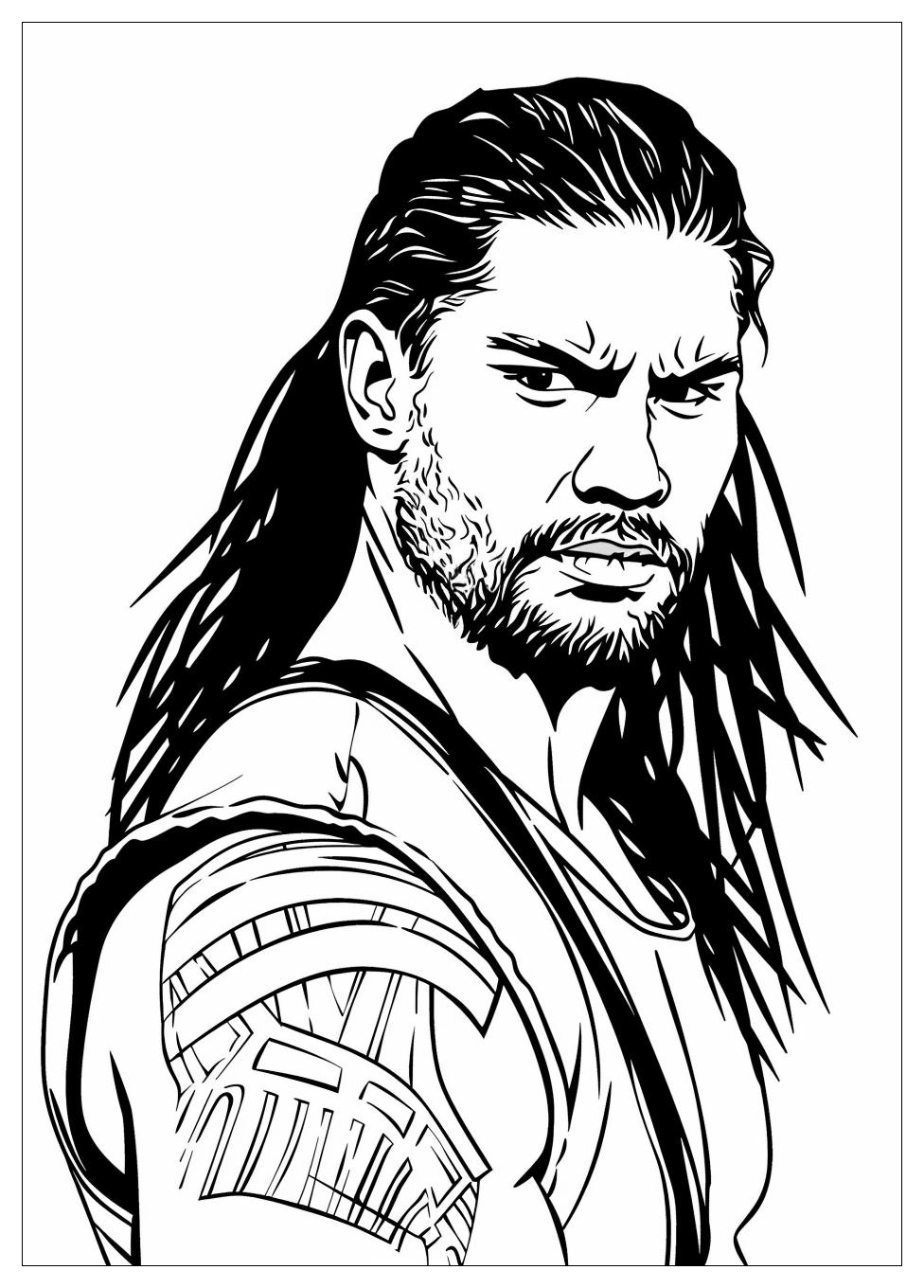 Roman Reigns Coloring Pages-3