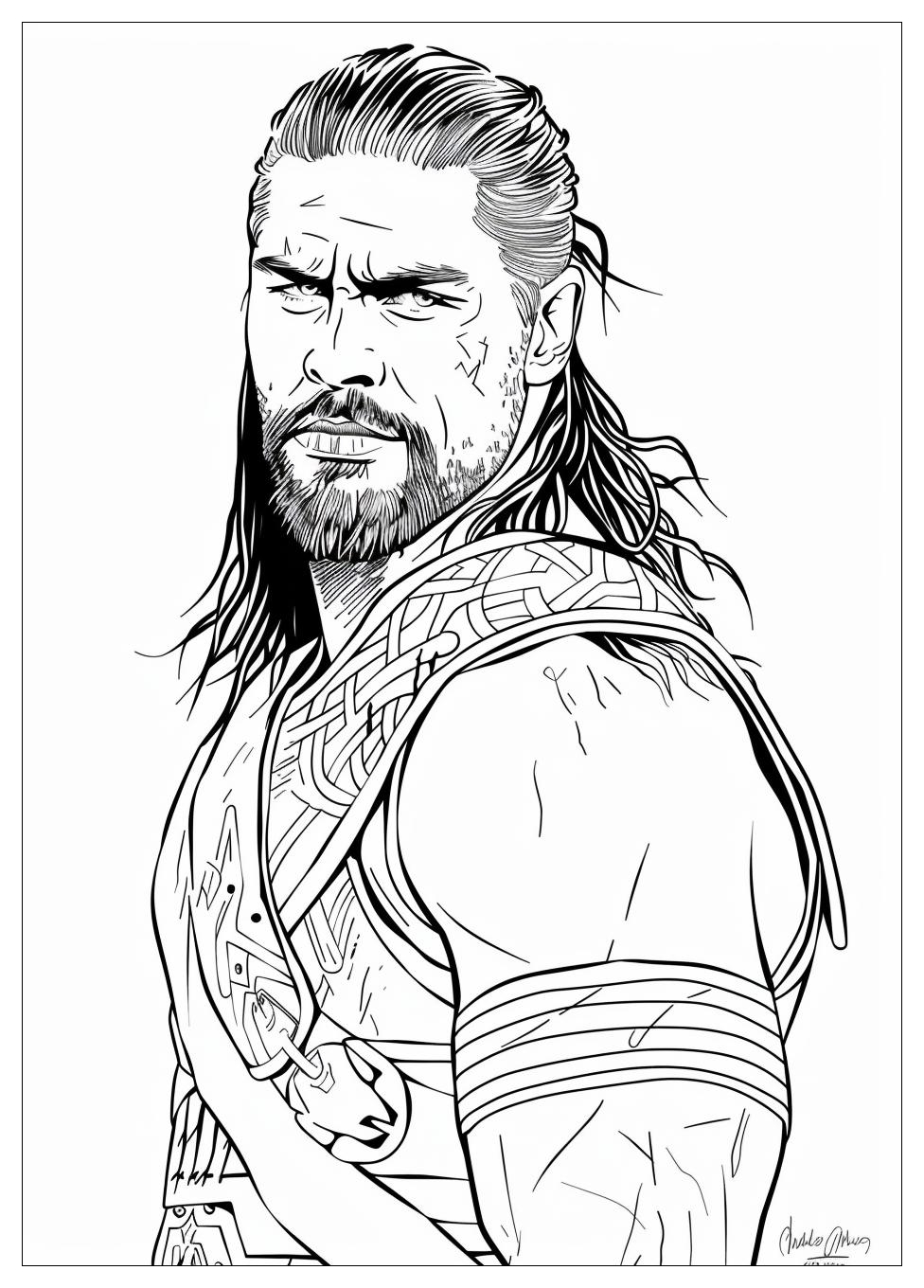 Roman Reigns Coloring Pages-6