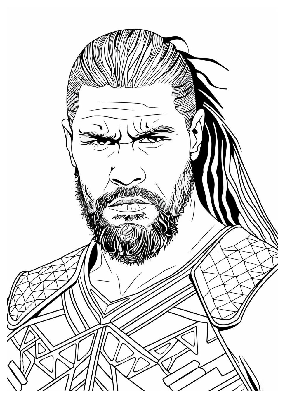 Roman Reigns Coloring Pages-7