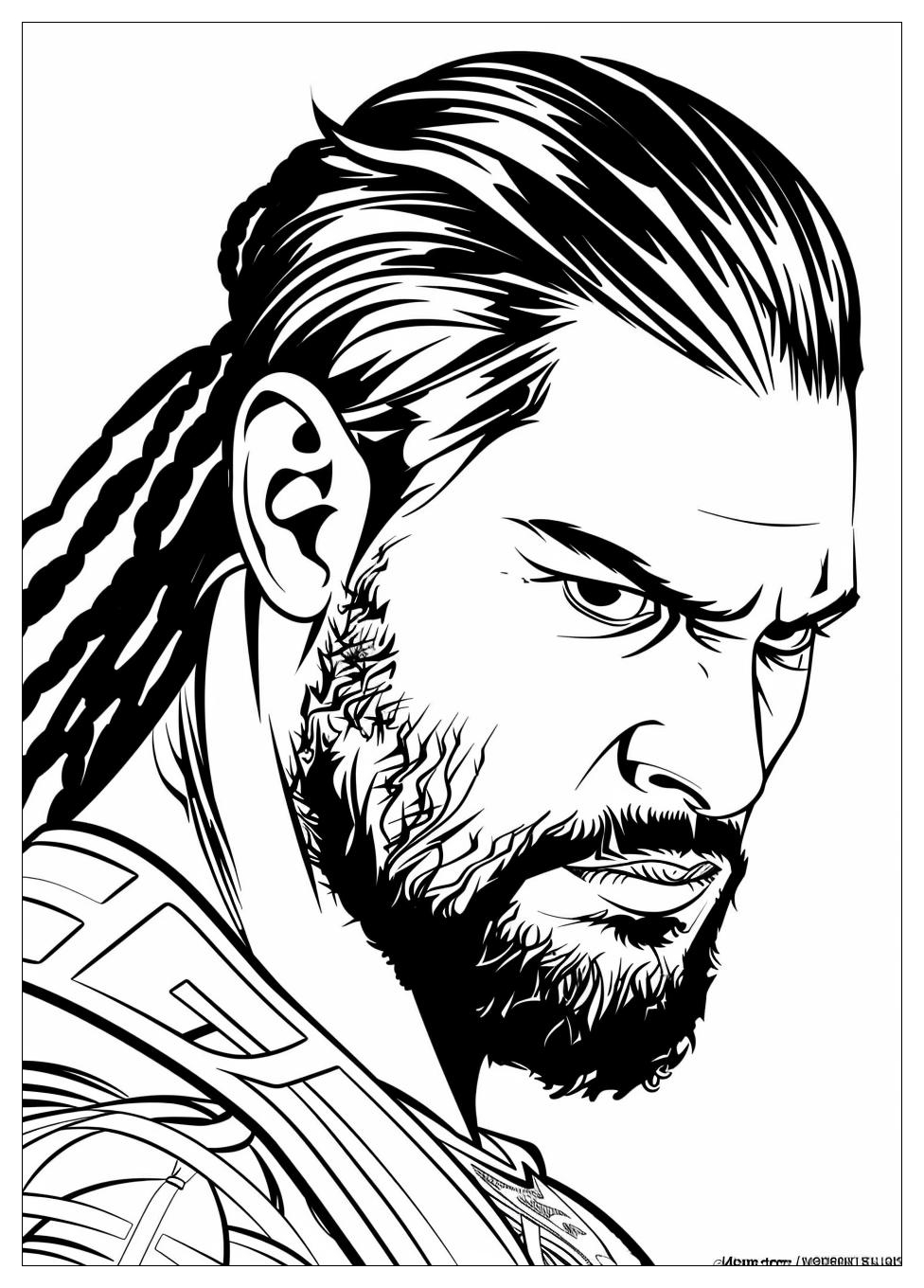 Roman Reigns Coloring Pages-9