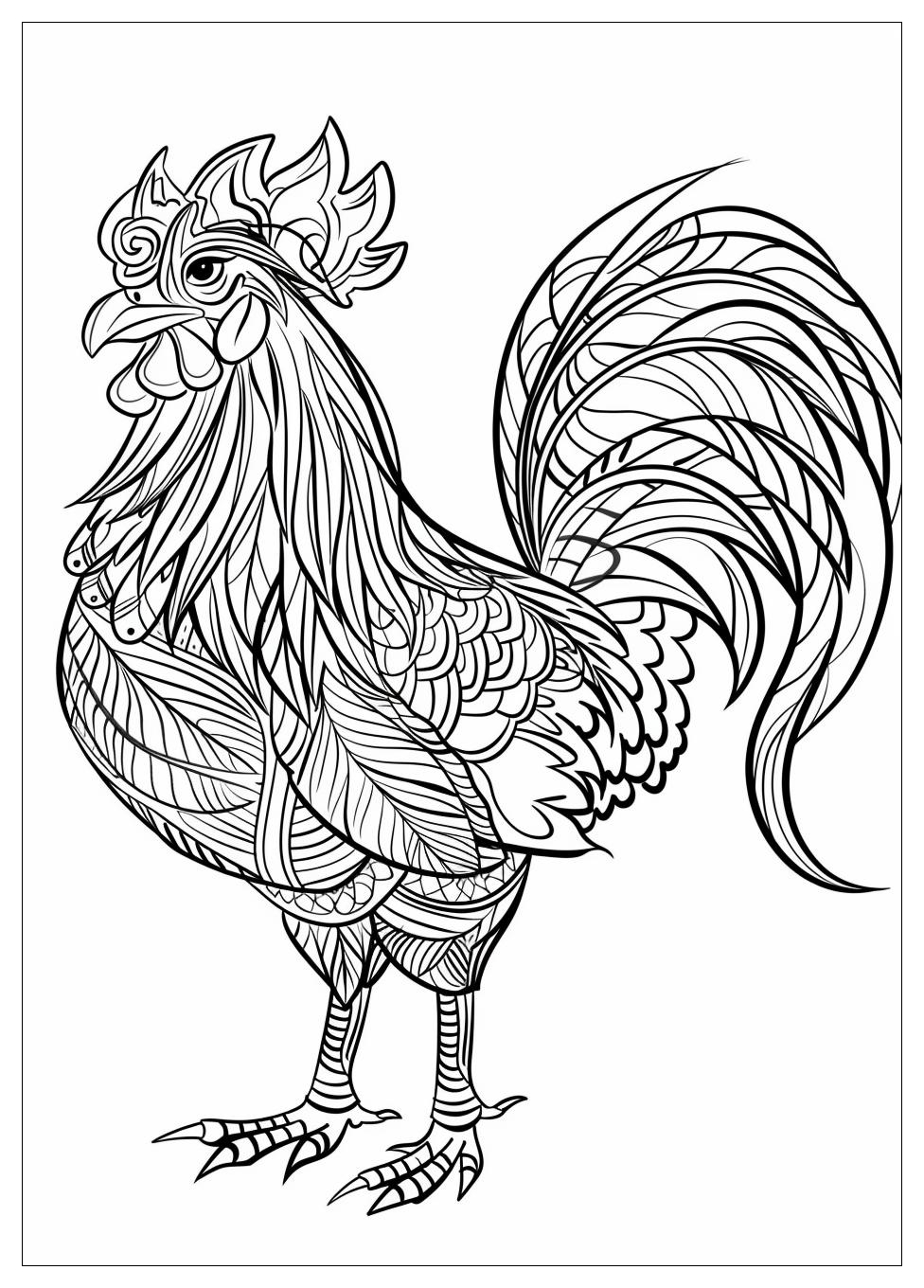 Rooster Coloring Pages-18