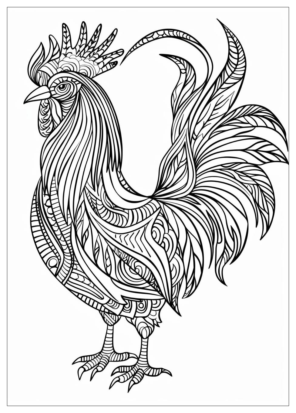 Rooster Coloring Pages-19