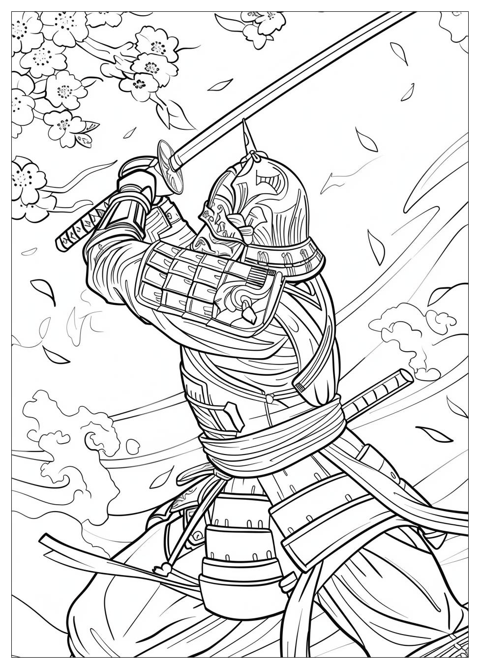 Samurai Coloring Pages-1