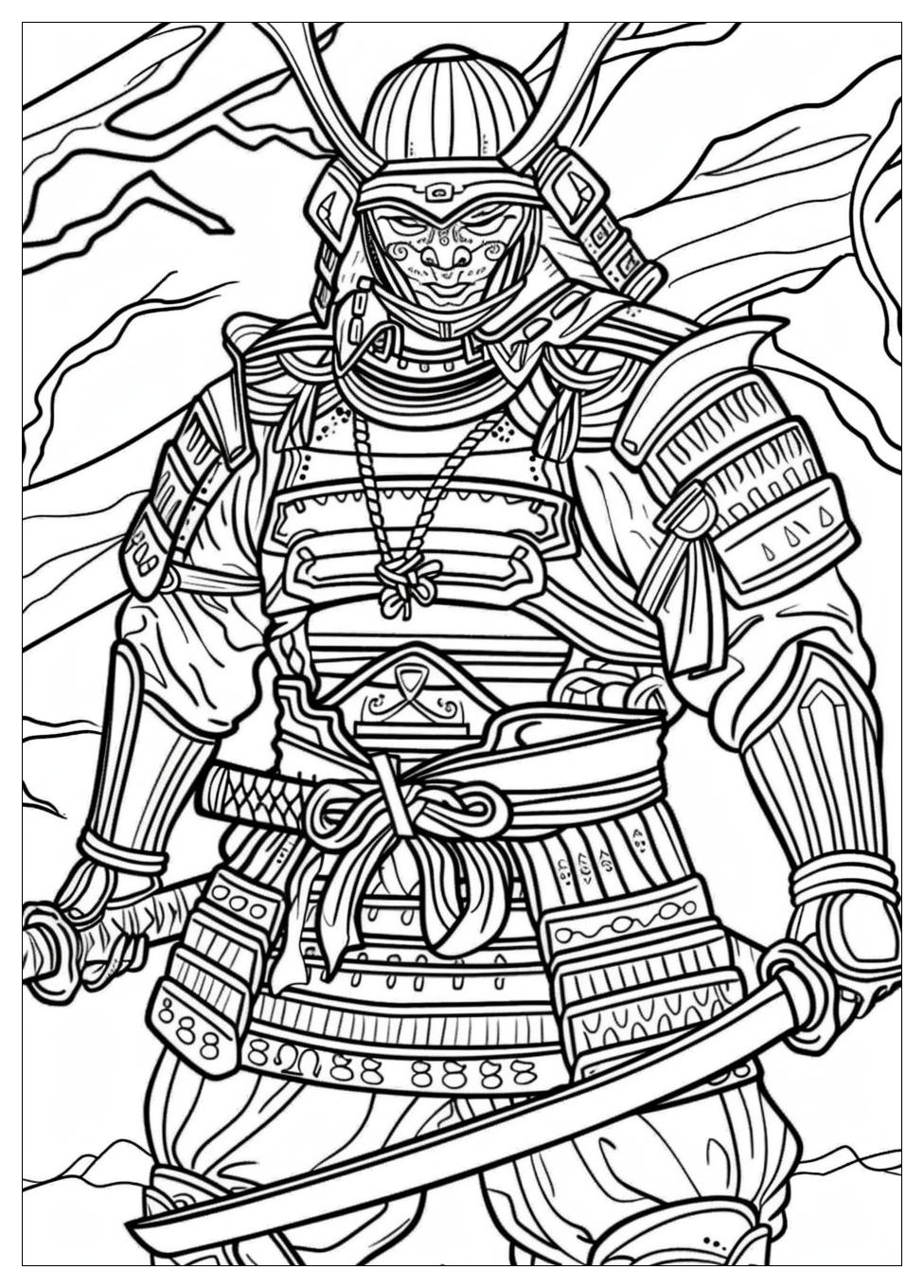 Samurai Coloring Pages-7