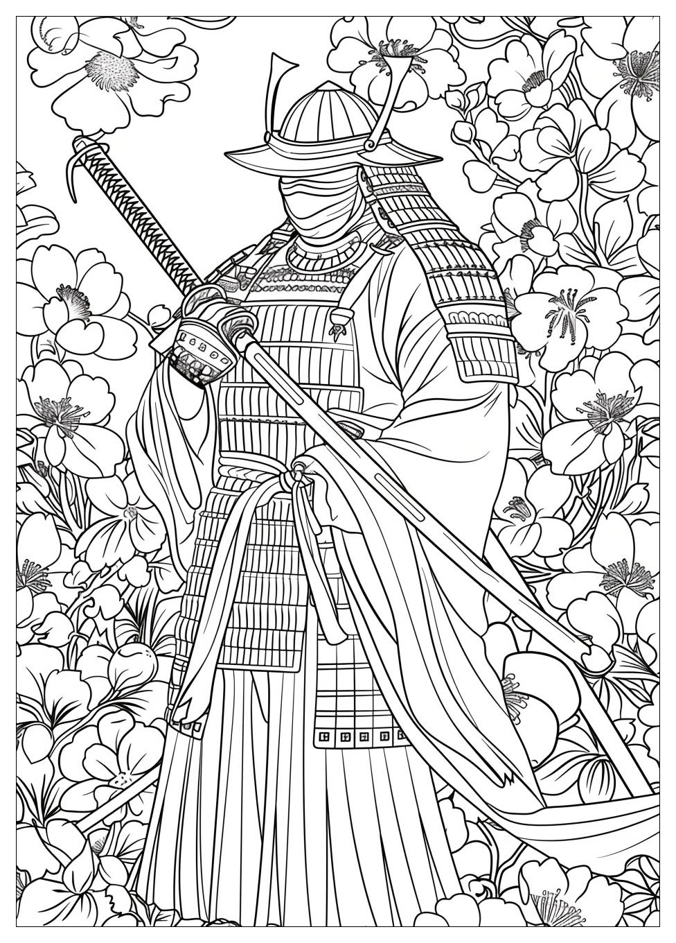 Samurai Coloring Pages-9