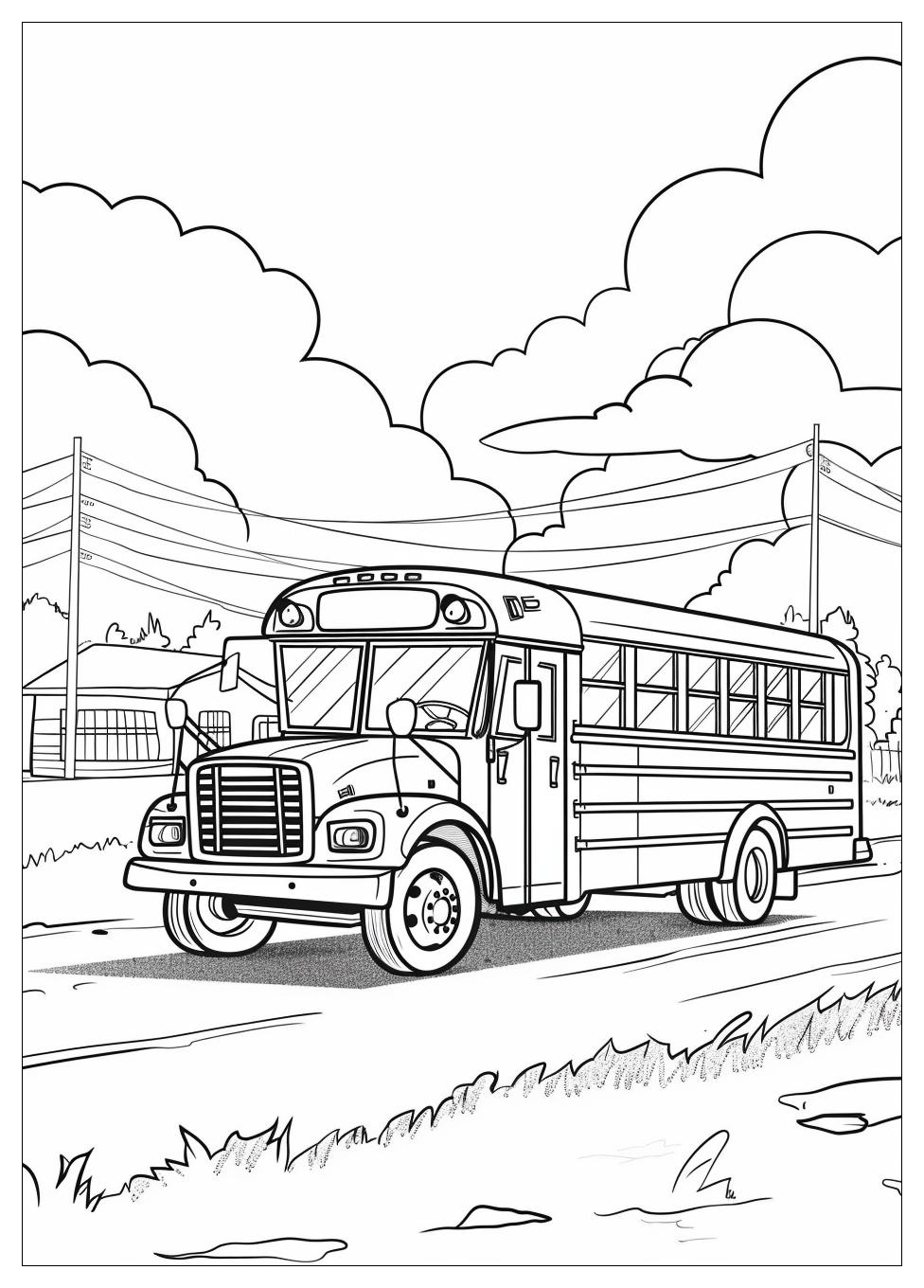 School Bus Coloring Pages-10