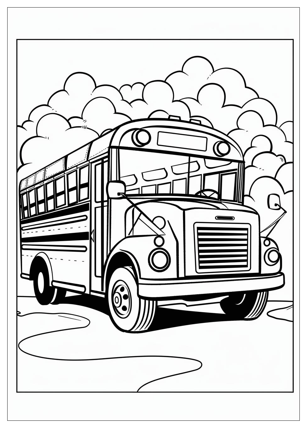 School Bus Coloring Pages-11