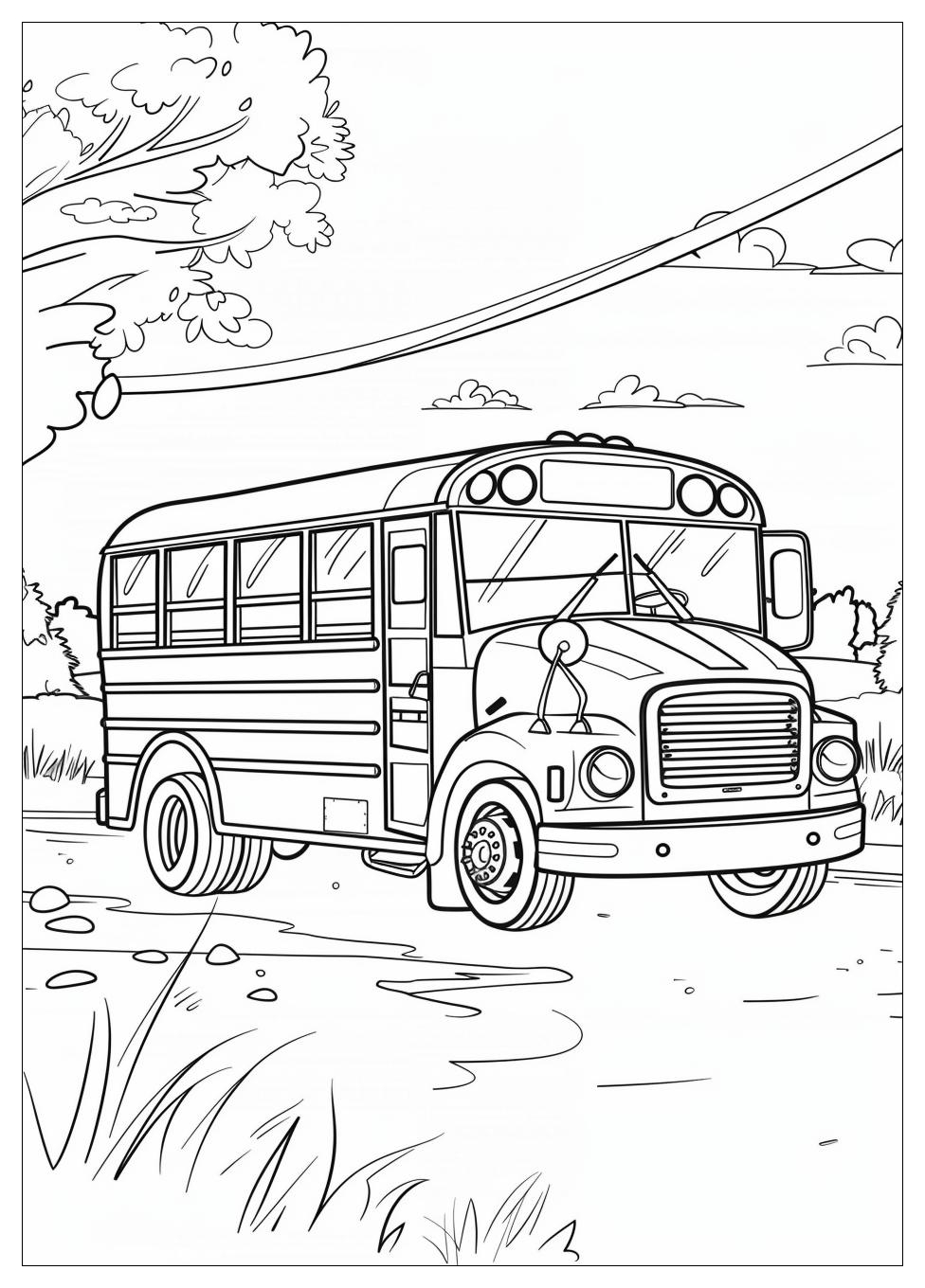 School Bus Coloring Pages-12