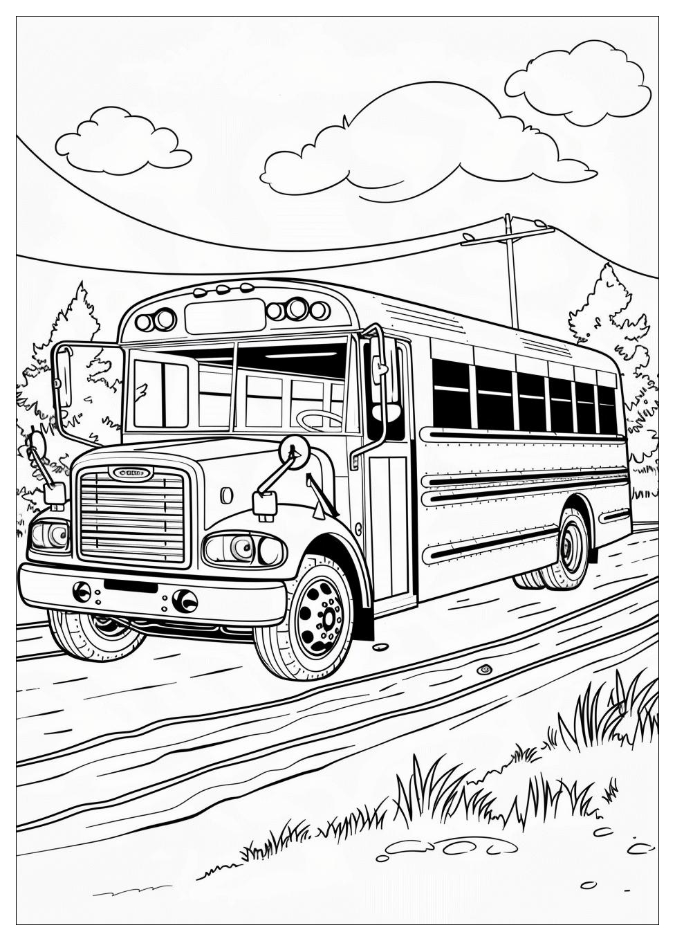 School Bus Coloring Pages-13