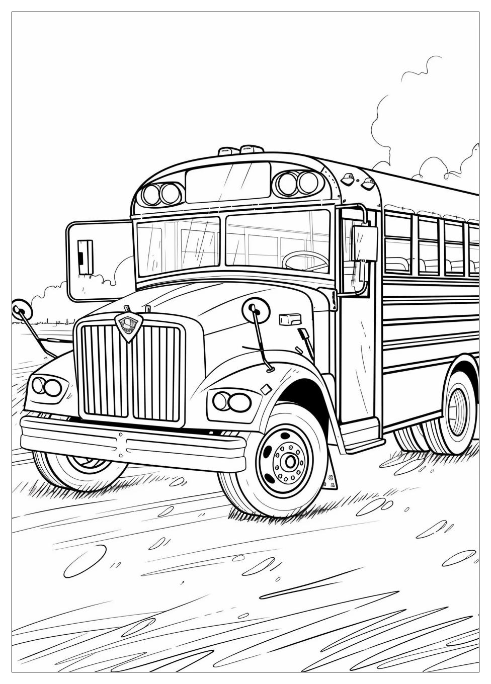 School Bus Coloring Pages-14