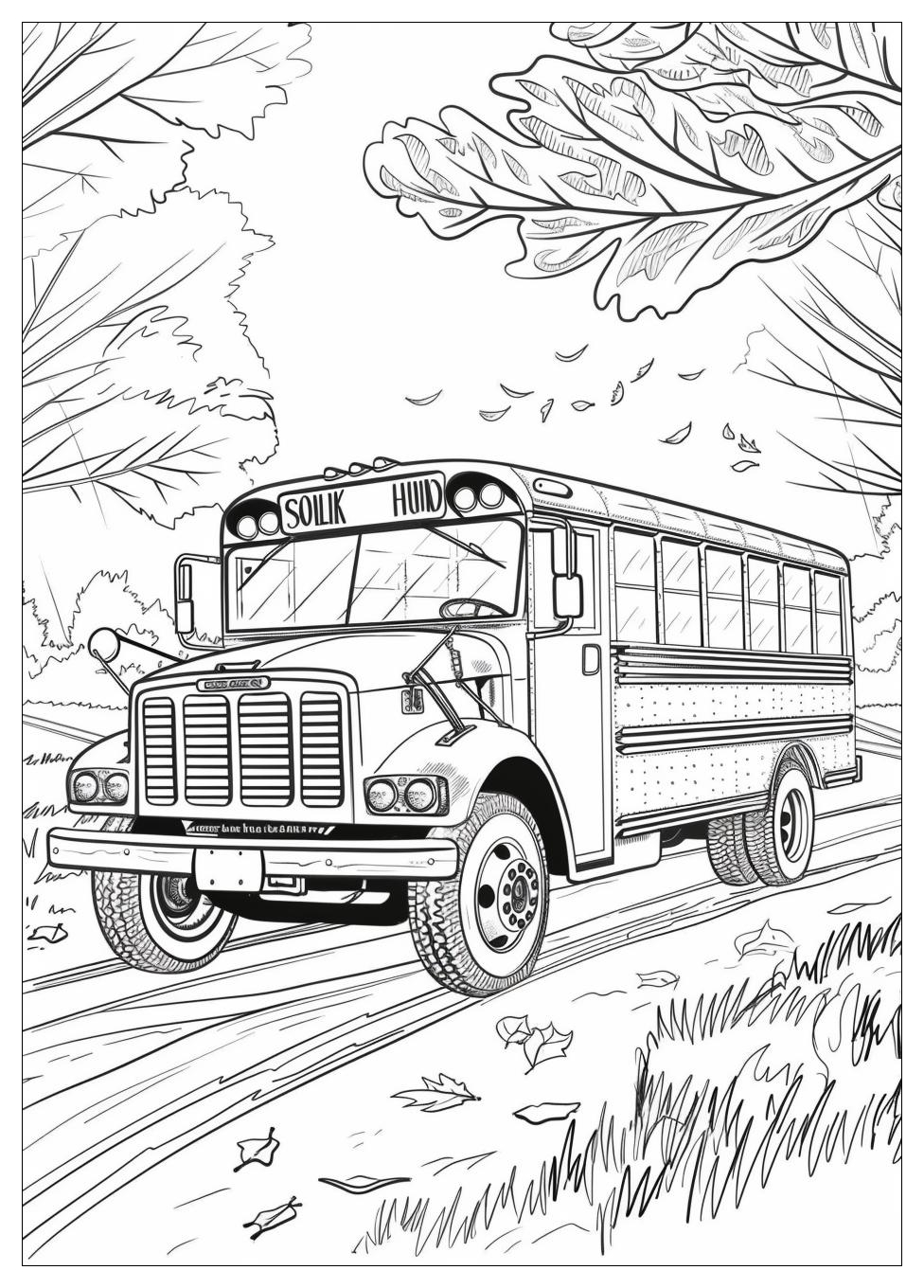 School Bus Coloring Pages-15