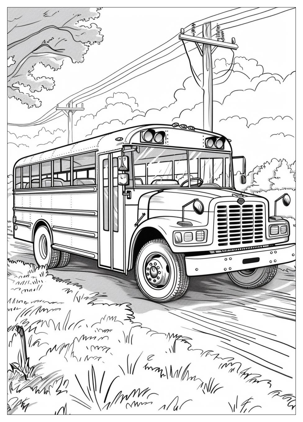 School Bus Coloring Pages-17