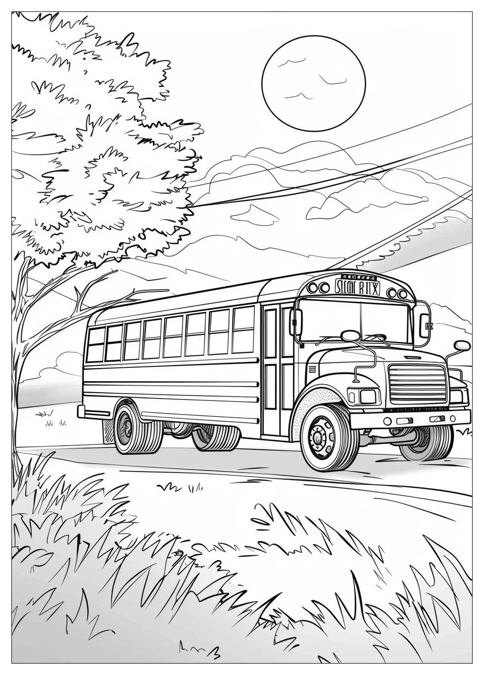 School Bus Coloring Pages-18