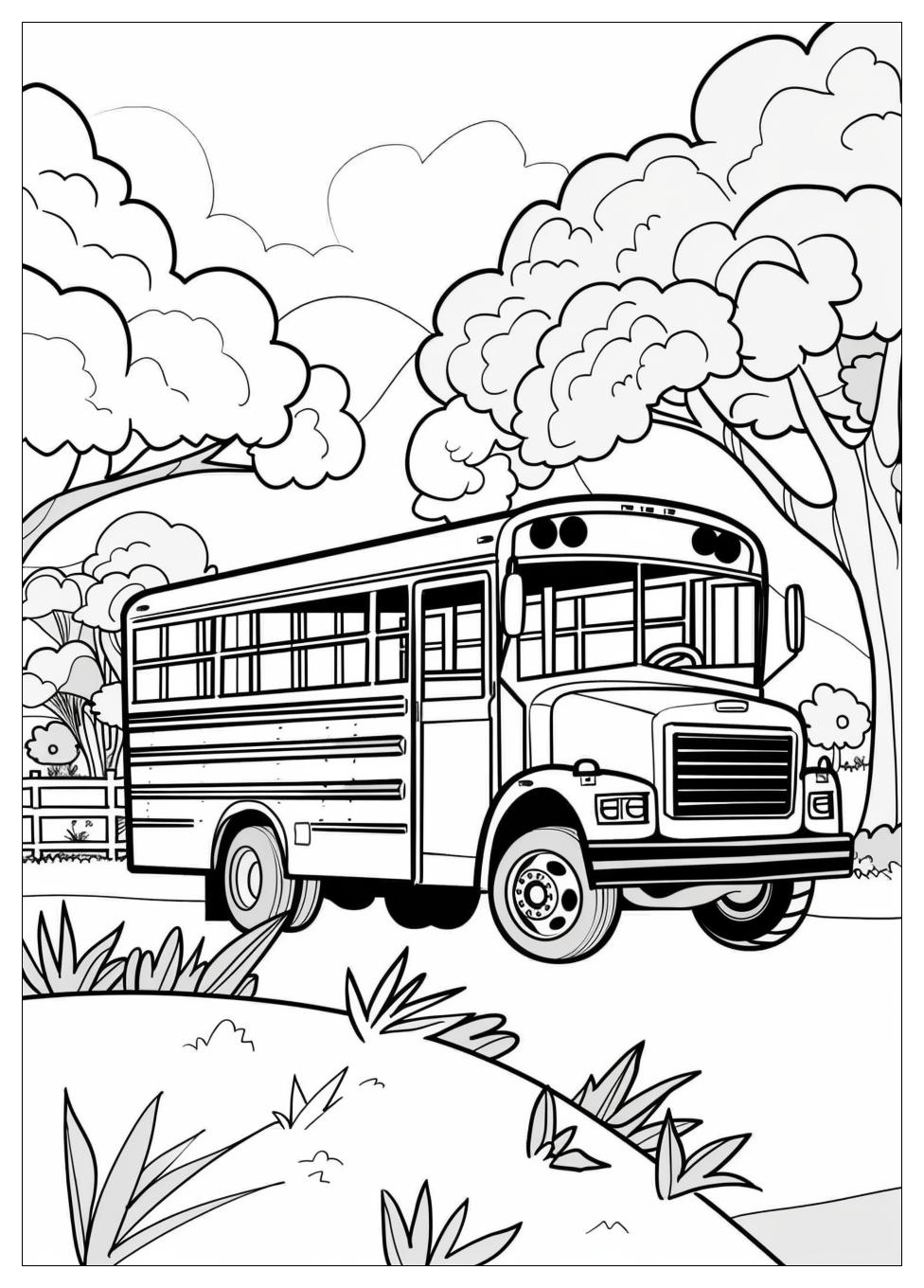 School Bus Coloring Pages-2