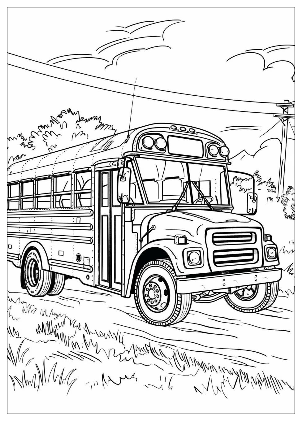 School Bus Coloring Pages-20