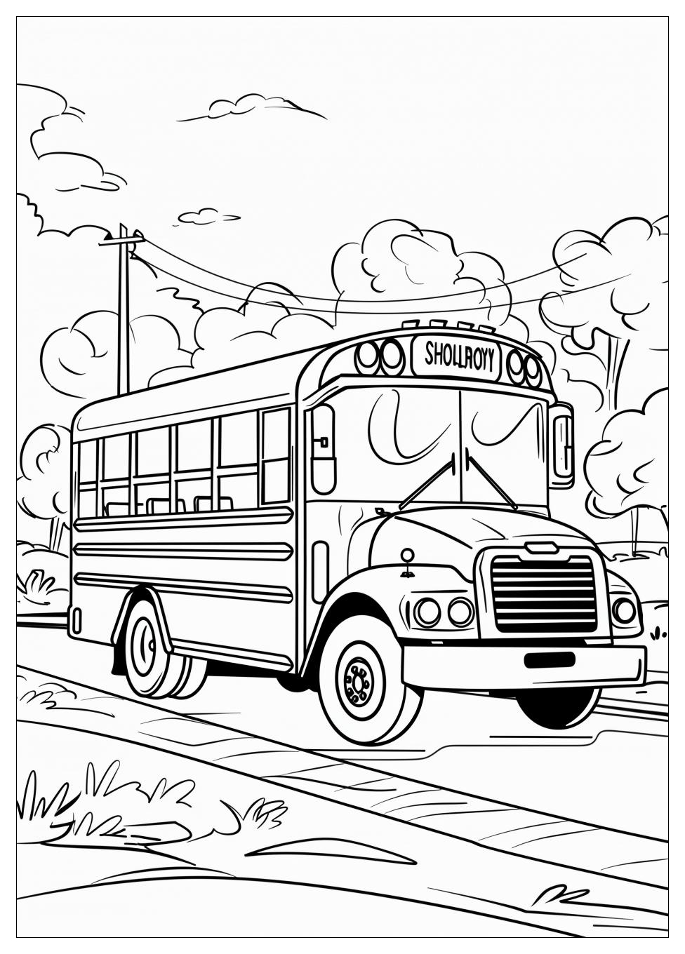 School Bus Coloring Pages-3