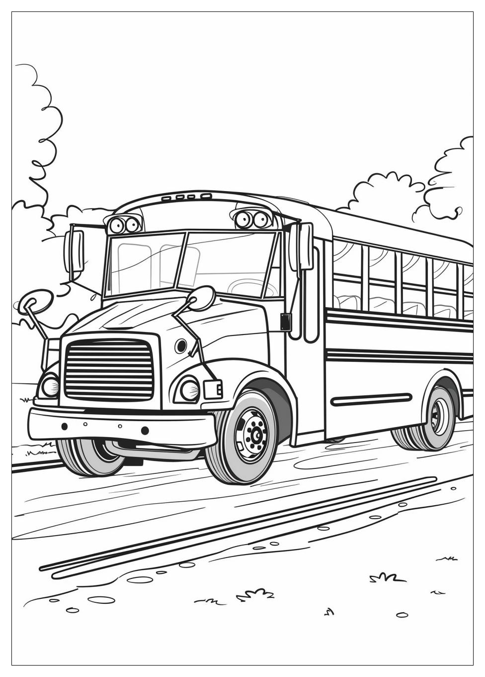 School Bus Coloring Pages-4