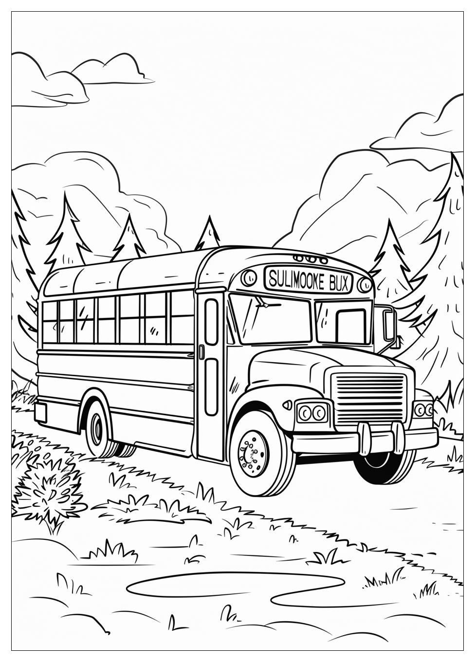 School Bus Coloring Pages-6