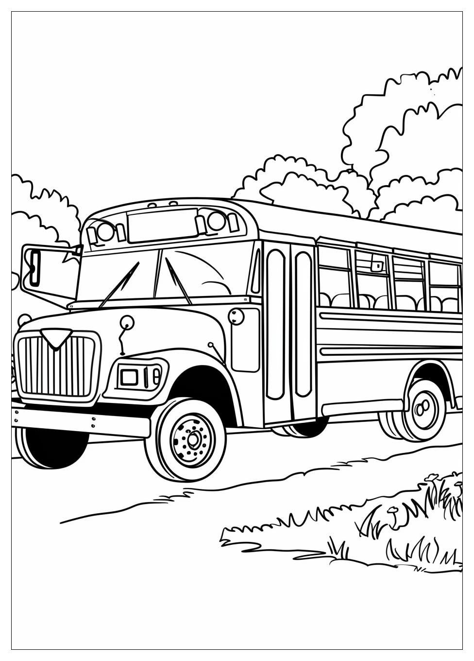 School Bus Coloring Pages-8