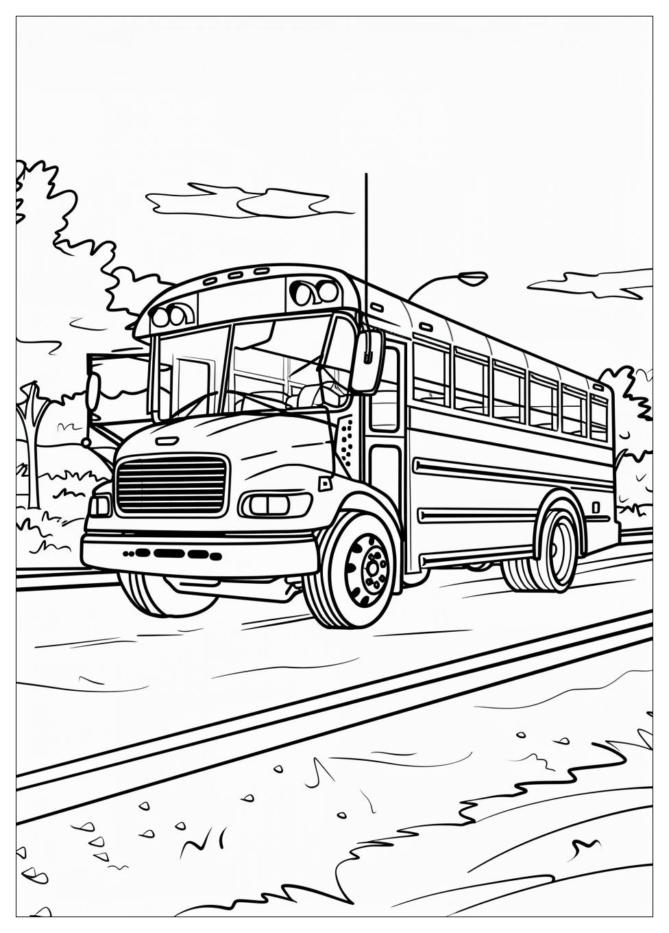 School Bus Coloring Pages-9