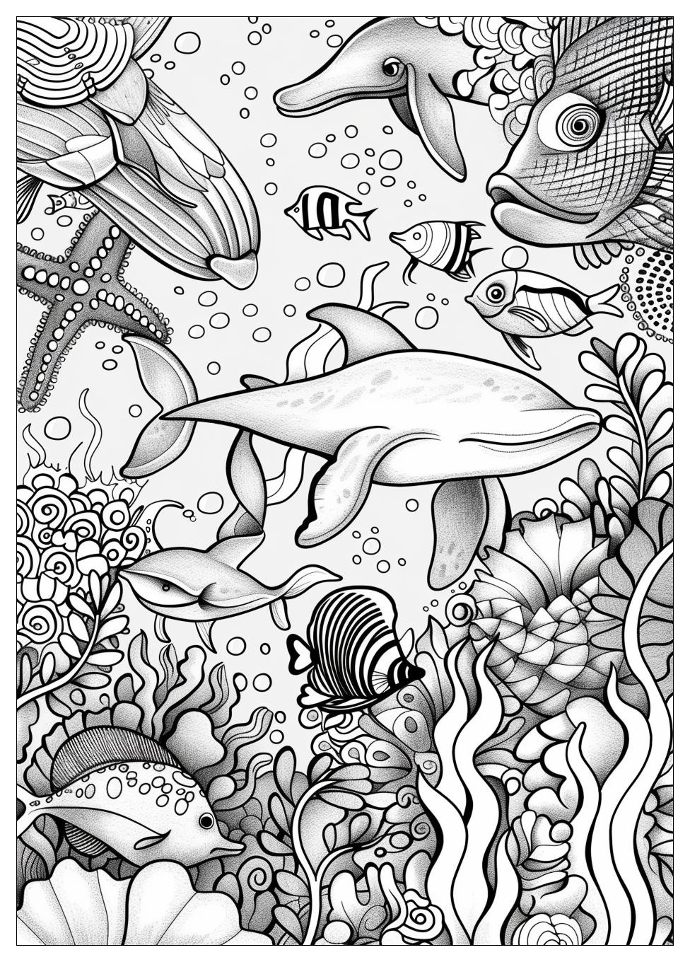 Sea Animals Coloring Pages-13