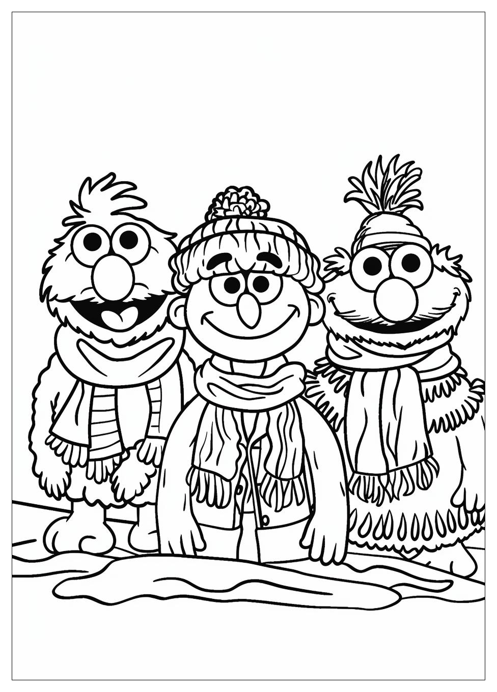 Sesame Street Coloring Pages-16