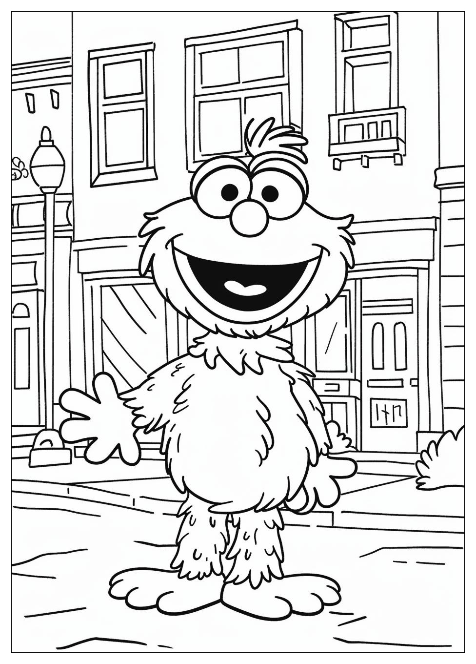 Sesame Street Coloring Pages-4