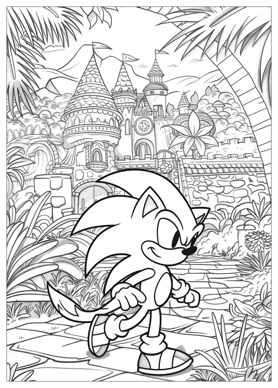 Shadow Sonic Coloring Pages-10