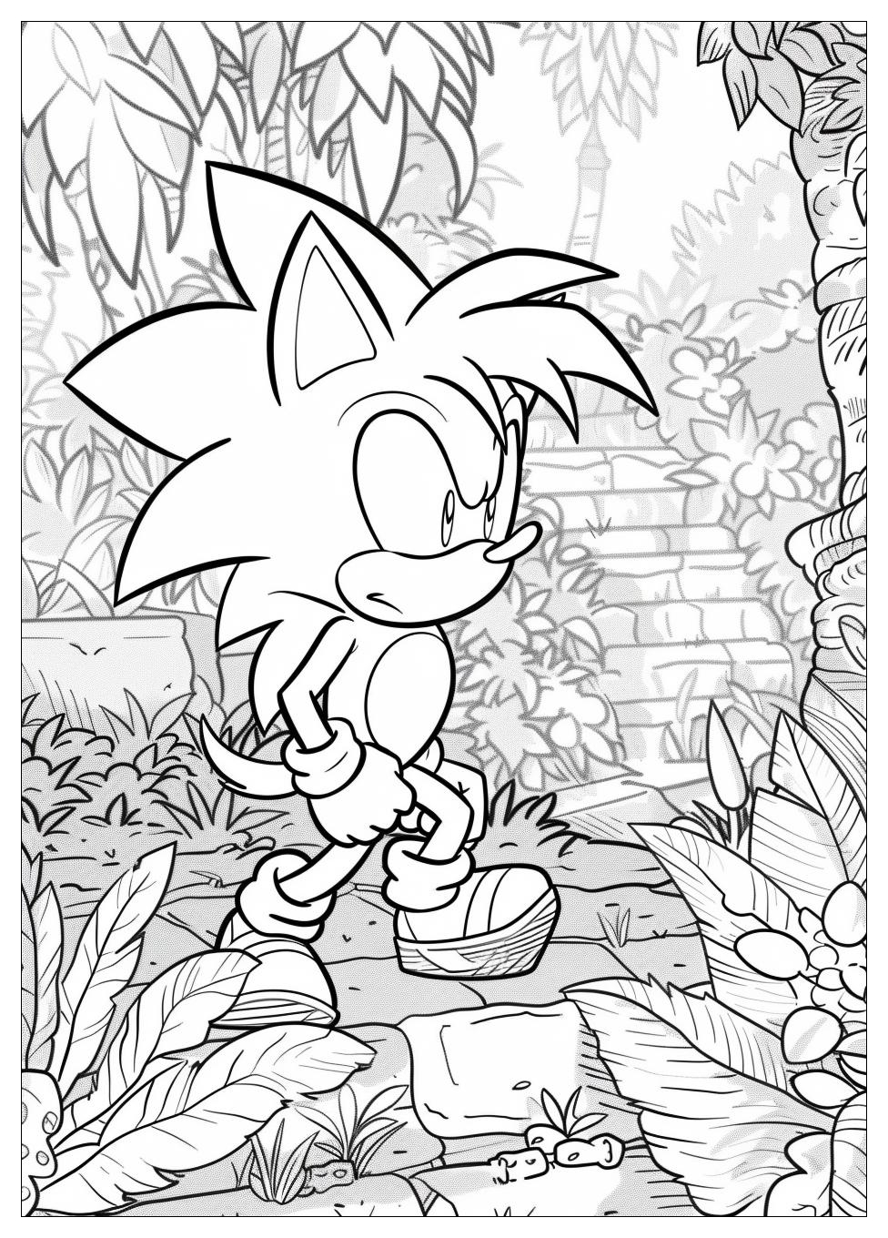 Shadow Sonic Coloring Pages-11